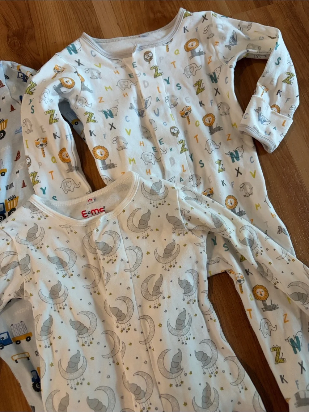 Bundle 3 Magnetic Me Cotton Baby Sleepers Footie